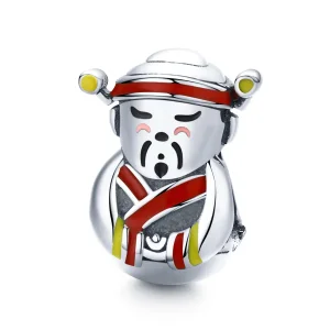 (image for) Pandora Style Silver Charm, Master of Wealth, Multicolor Enamel - SCC1373