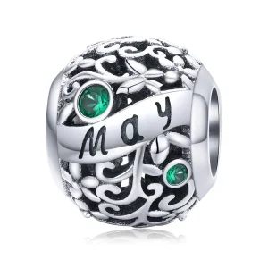 (image for) Pandora Style Silver Charm, May Birthstone - SCC1385-5