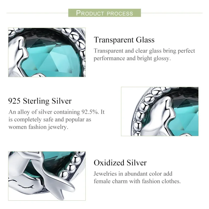 (image for) Pandora Style Silver Charm, Mermaid's Missing - SCC894 - View 7