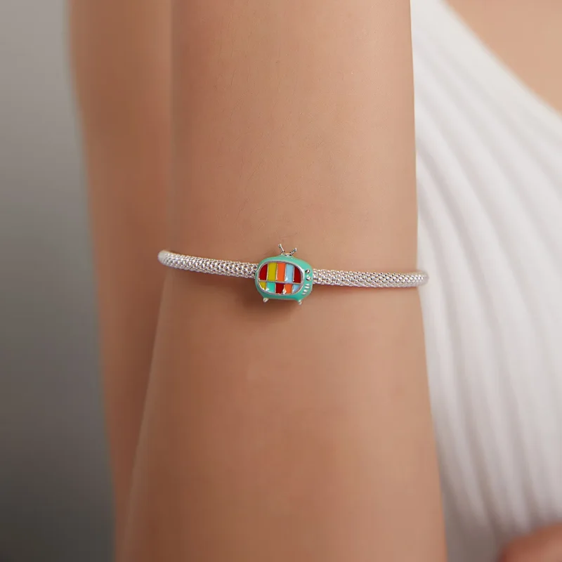 (image for) Pandora Style Silver Charm, Mini Color Tv, Multicolor Enamel - SCC1861 - View 5