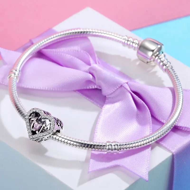 (image for) Pandora Style Silver Charm, Mom - SCC395 - View 5