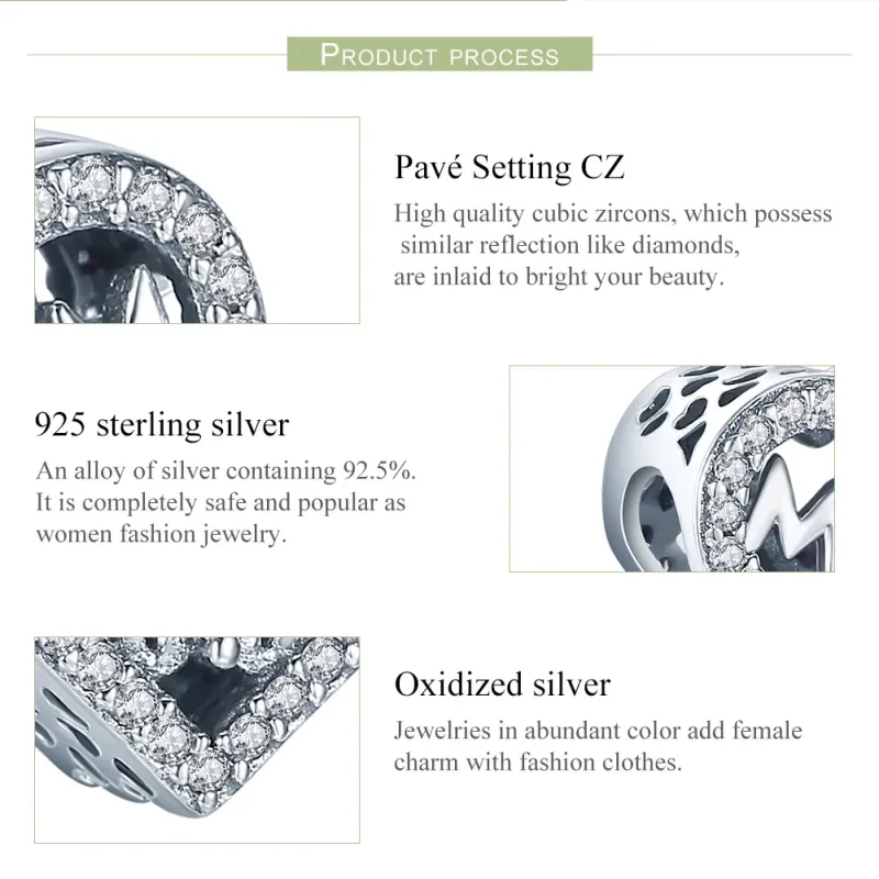 (image for) Pandora Style Silver Charm, Mom - SCC395 - View 6