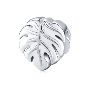 (image for) Pandora Style Silver Charm, Monstera Deliciosa - BSC141