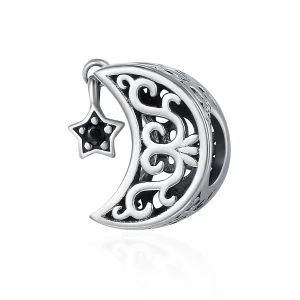(image for) Pandora Style Silver Charm, Moon and Star - SCC483
