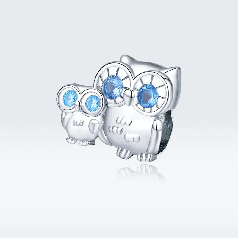 (image for) Pandora Style Silver Charm, Mother Owl - BSC238 - View 5