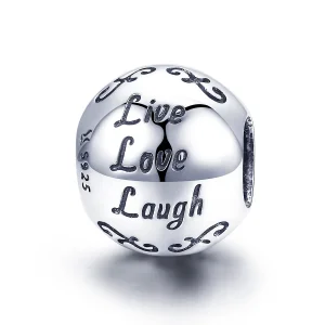 (image for) Pandora Style Silver Charm, My Happy Life - SCC966