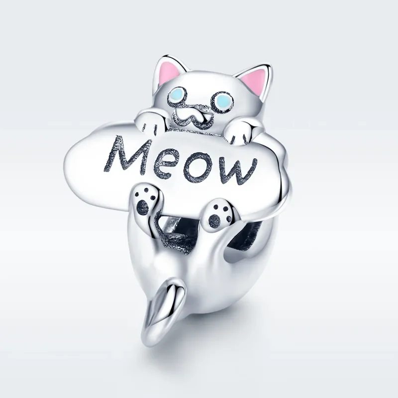 (image for) Pandora Style Silver Charm, Naughty Cat Perfume Bottle, Multicolor Enamel - SCC8 - View 5