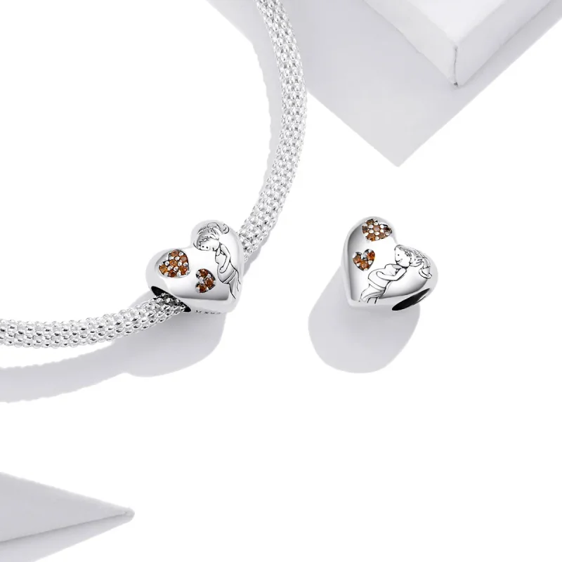 (image for) Pandora Style Silver Charm, New Mom Pregnancy - SCC1589 - View 3