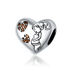 (image for) Pandora Style Silver Charm, New Mom Pregnancy - SCC1589