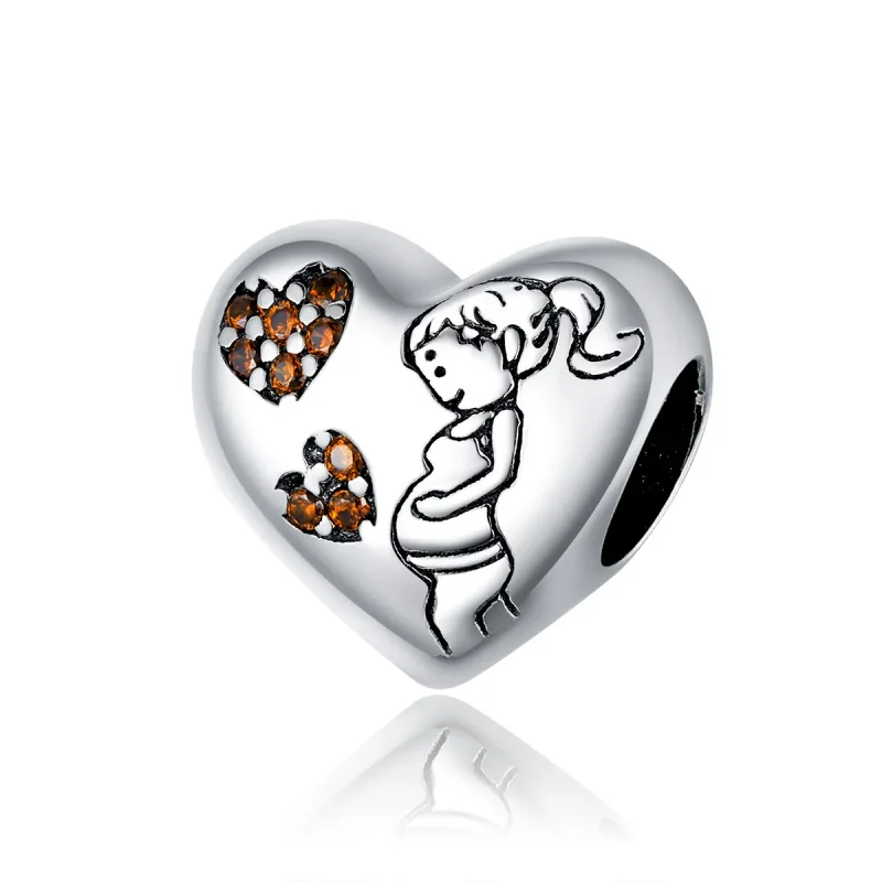 (image for) Pandora Style Silver Charm, New Mom Pregnancy - SCC1589 - Product Image