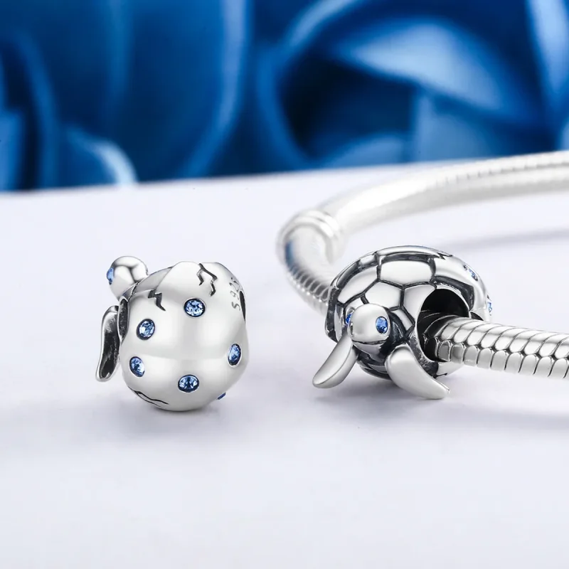 (image for) Pandora Style Silver Charm, Newborn Turtle - SCC192 - View 5