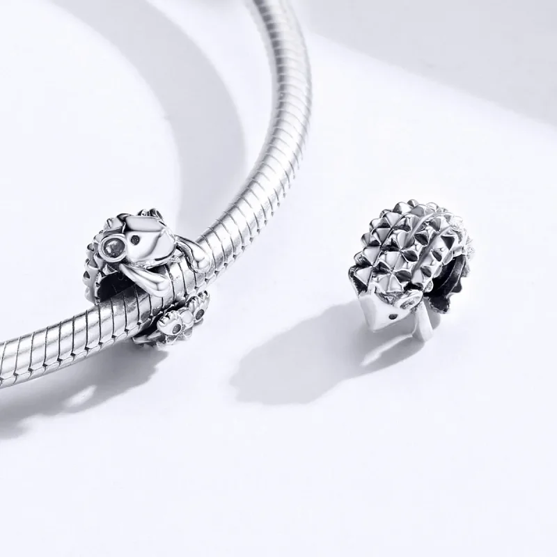 (image for) Pandora Style Silver Charm, Nino The Hedgehog - SCC1420 - View 4