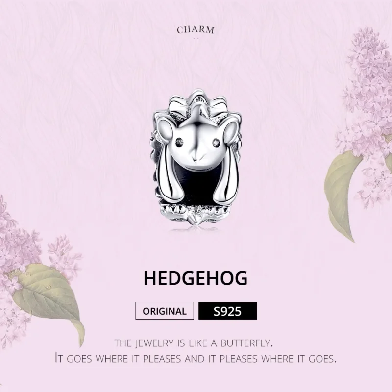(image for) Pandora Style Silver Charm, Nino The Hedgehog - SCC1420 - View 6