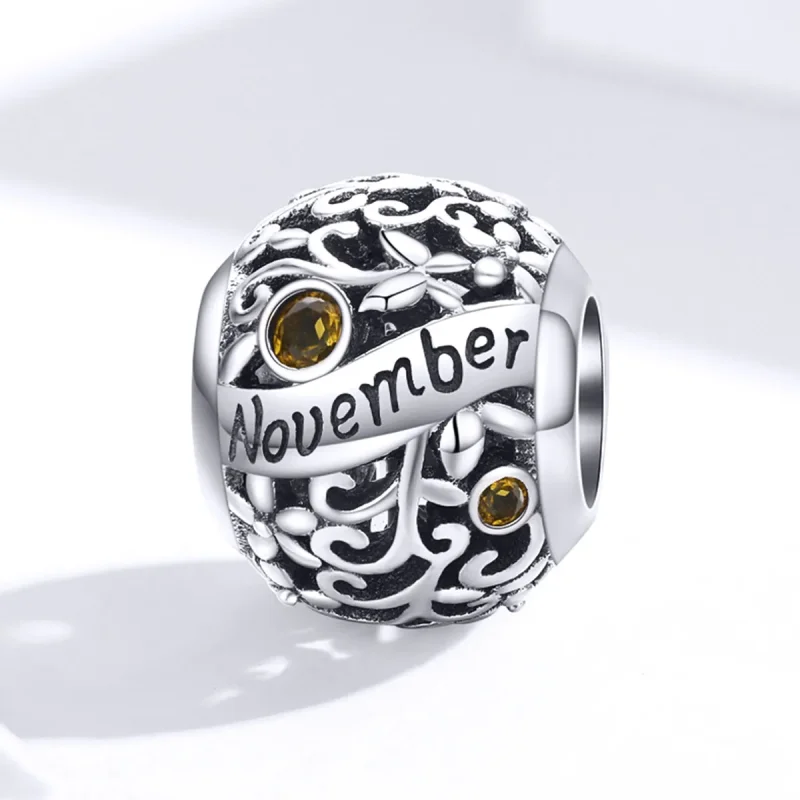 (image for) Pandora Style Silver Charm, November Birthstone - SCC1385-11 - View 4