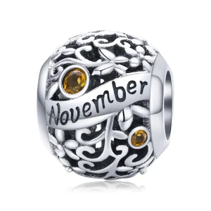 (image for) Pandora Style Silver Charm, November Birthstone - SCC1385-11