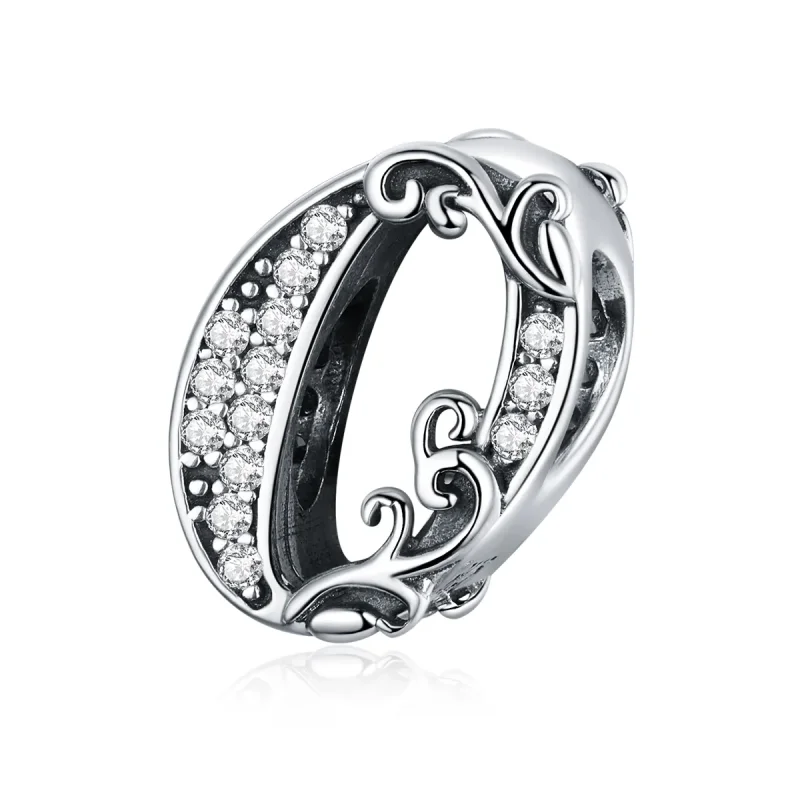 (image for) Pandora Style Silver Charm, Number 0 - SCC1418-0 - Product Image
