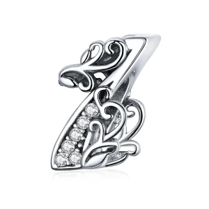 (image for) Pandora Style Silver Charm, Number 1 - SCC1418-1