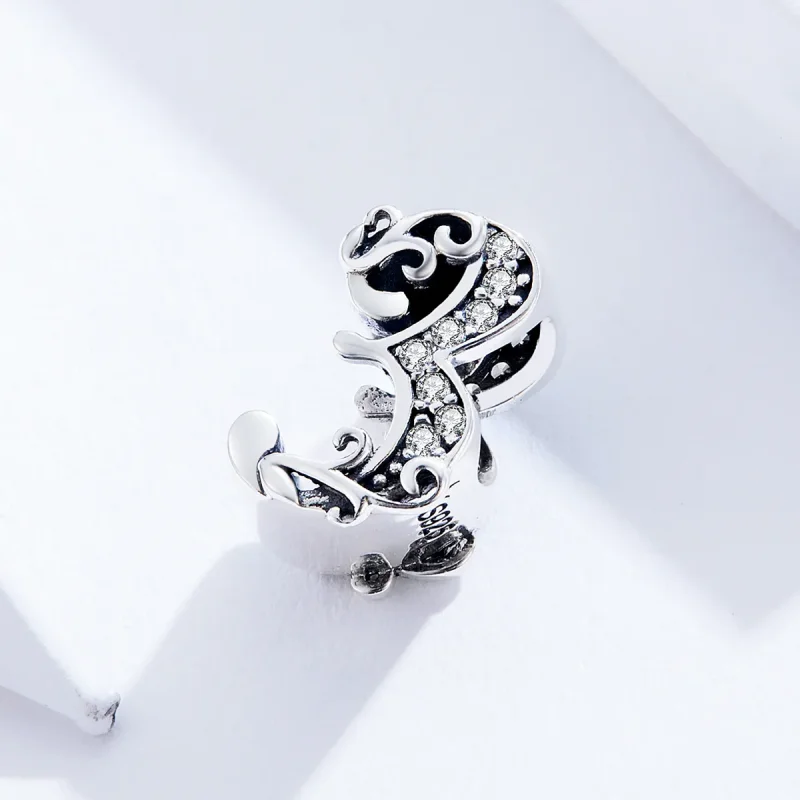 (image for) Pandora Style Silver Charm, Number 3 - SCC1418-3 - View 2