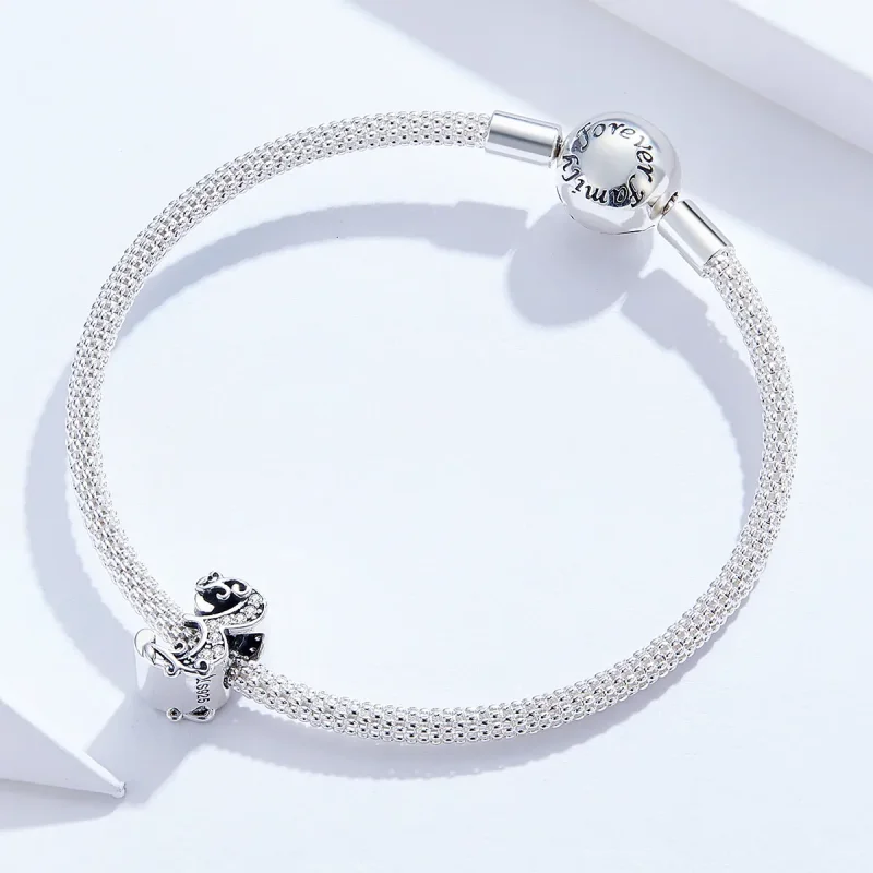 (image for) Pandora Style Silver Charm, Number 3 - SCC1418-3 - View 3