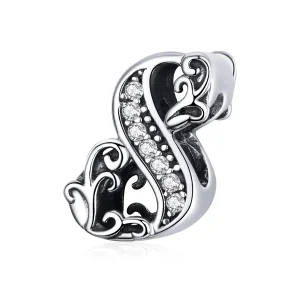 (image for) Pandora Style Silver Charm, Number 8 - SCC1418-8