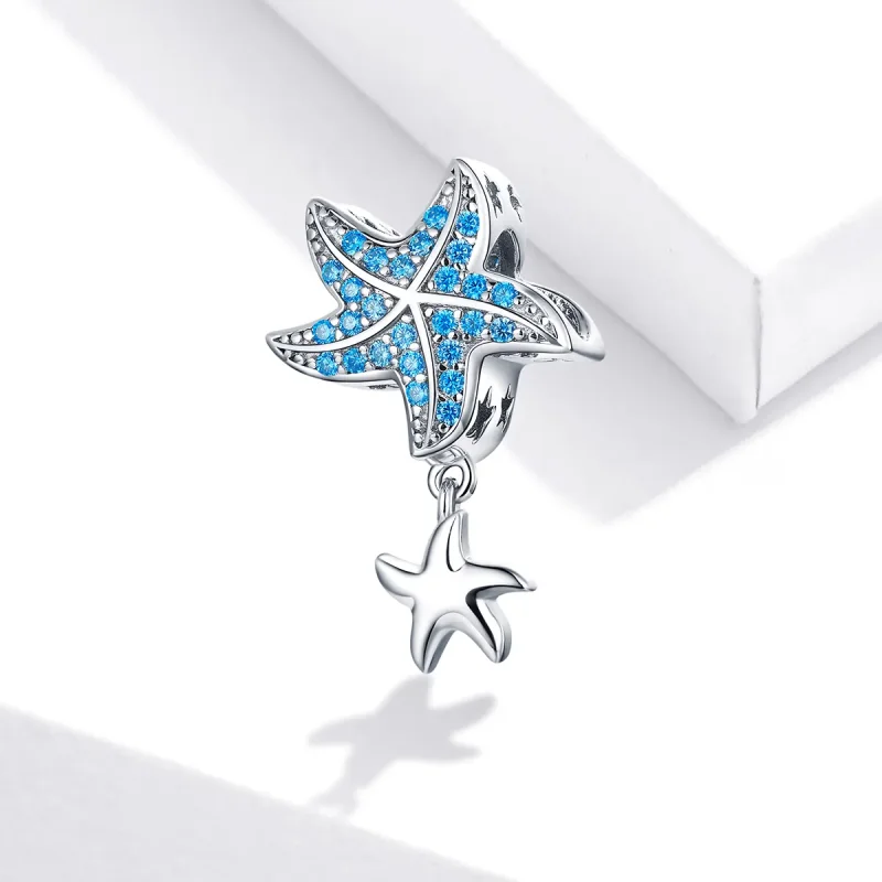 (image for) Pandora Style Silver Charm, Oceanic Starfish - BSC252 - View 2