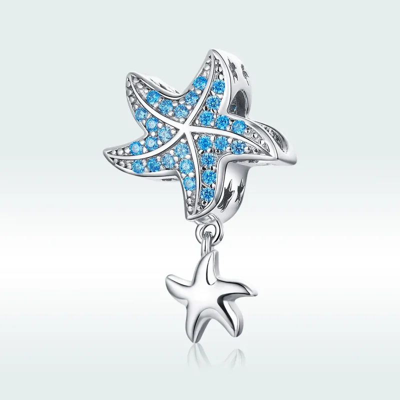 (image for) Pandora Style Silver Charm, Oceanic Starfish - BSC252 - View 5