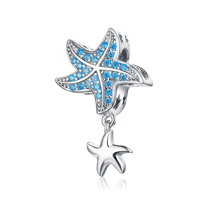 (image for) Pandora Style Silver Charm, Oceanic Starfish - BSC252 - Product Image
