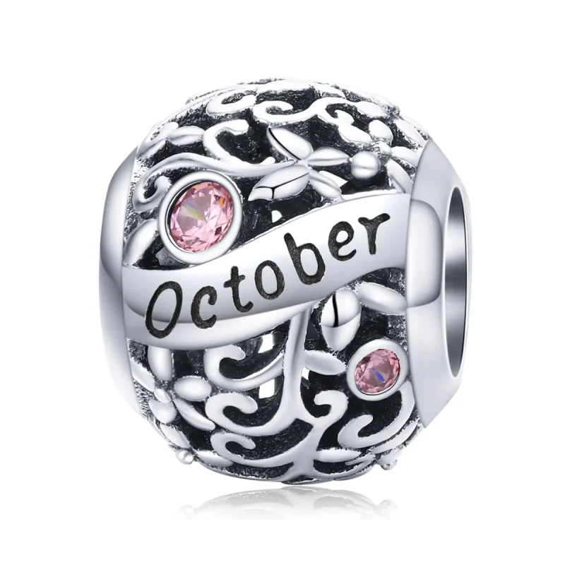 (image for) Pandora Style Silver Charm, October Birthstone - SCC1385-10 - Product Image