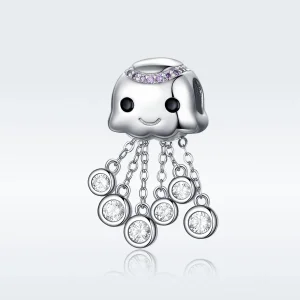 (image for) Pandora Style Silver Charm, Octopus - BSC081