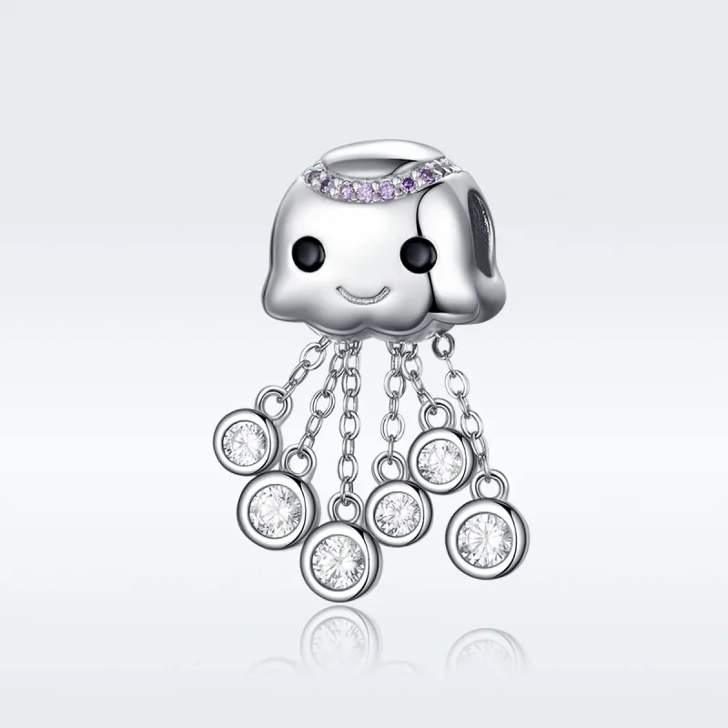 (image for) Pandora Style Silver Charm, Octopus - BSC081 - Product Image