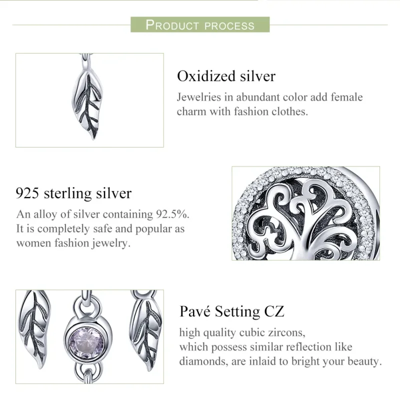 (image for) Pandora Style Silver Charm, Openwork Dreamcatcher - SCC723 - View 7