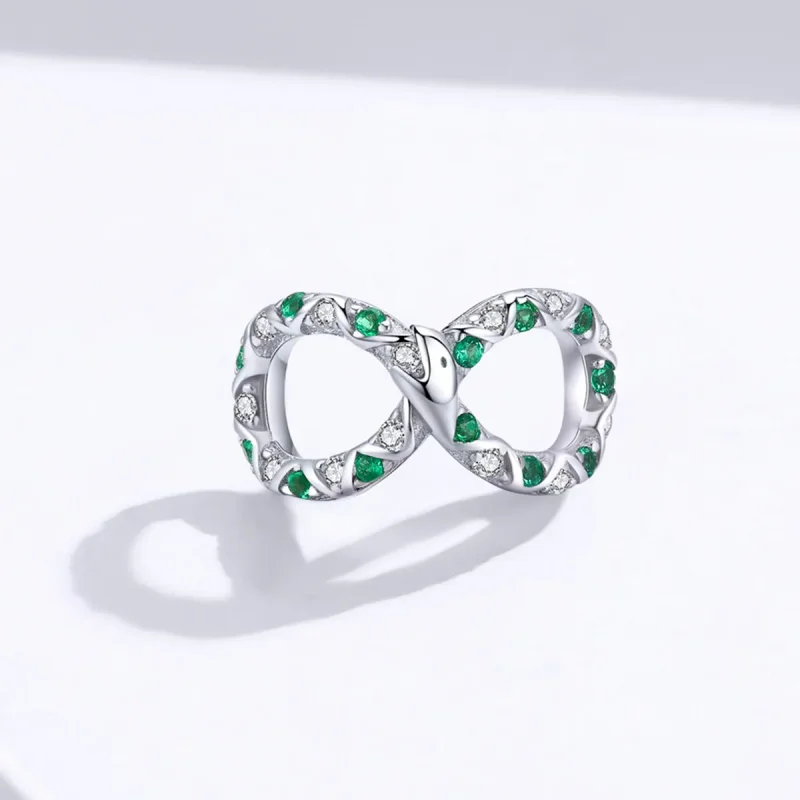 (image for) Pandora Style Silver Charm, Ouroboros - BSC186 - View 2