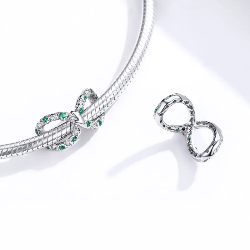 (image for) Pandora Style Silver Charm, Ouroboros - BSC186 - View 4
