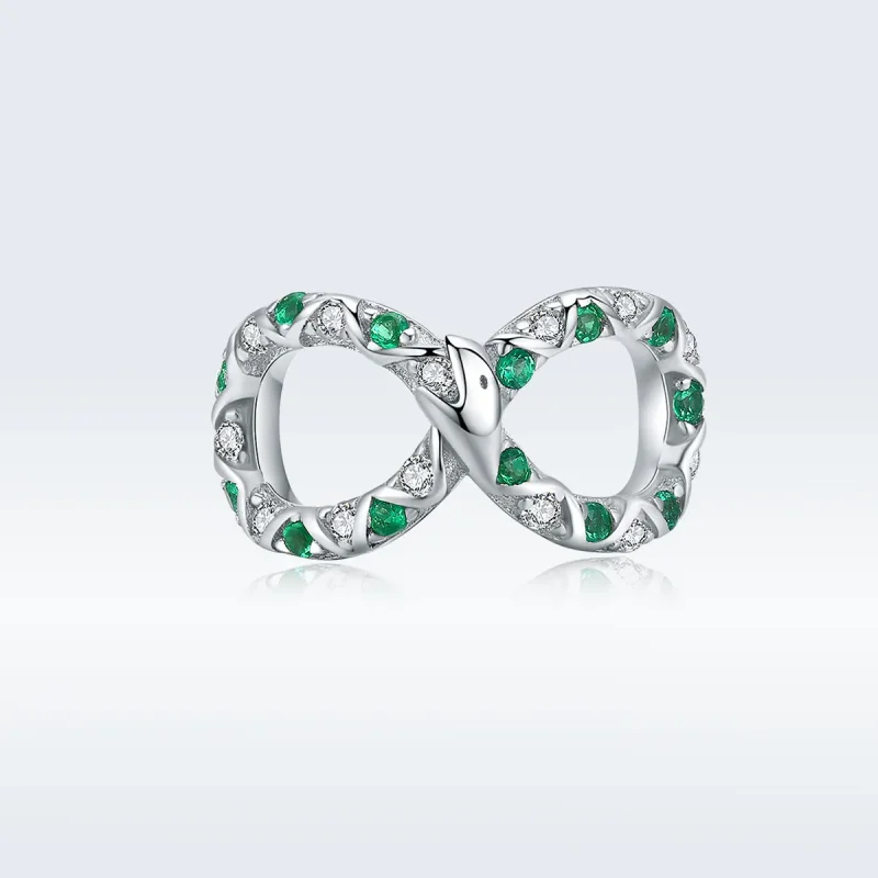 (image for) Pandora Style Silver Charm, Ouroboros - BSC186 - View 5
