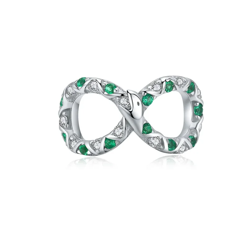 (image for) Pandora Style Silver Charm, Ouroboros - BSC186 - Product Image