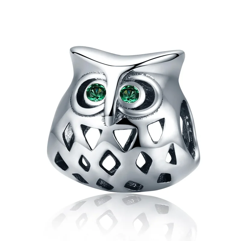 (image for) Pandora Style Silver Charm, Owl - SCC424 - Product Image