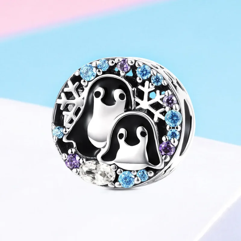 (image for) Pandora Style Silver Charm, Penguin House, Multicolor Enamel - SCC992 - View 2