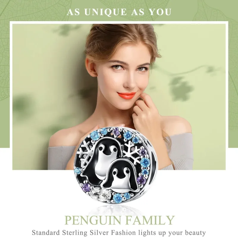 (image for) Pandora Style Silver Charm, Penguin House, Multicolor Enamel - SCC992 - View 6