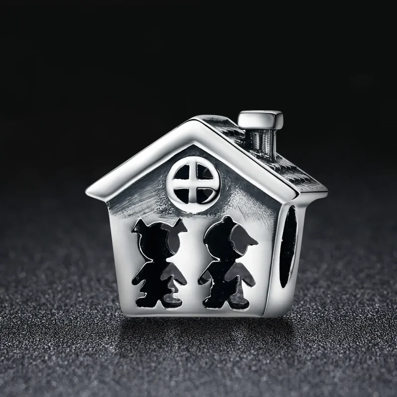 (image for) Pandora Style Silver Charm, Perfect Life With A Loving Home - SCC541 - View 2