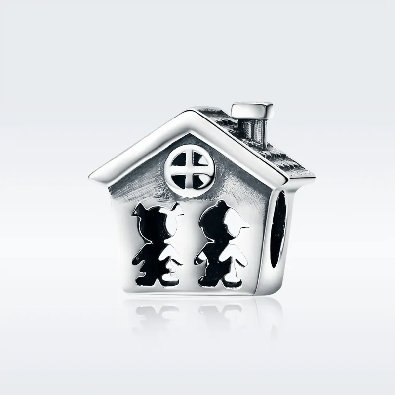 (image for) Pandora Style Silver Charm, Perfect Life With A Loving Home - SCC541 - View 3