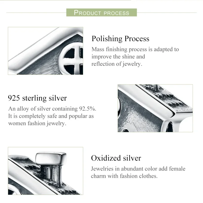 (image for) Pandora Style Silver Charm, Perfect Life With A Loving Home - SCC541 - View 6