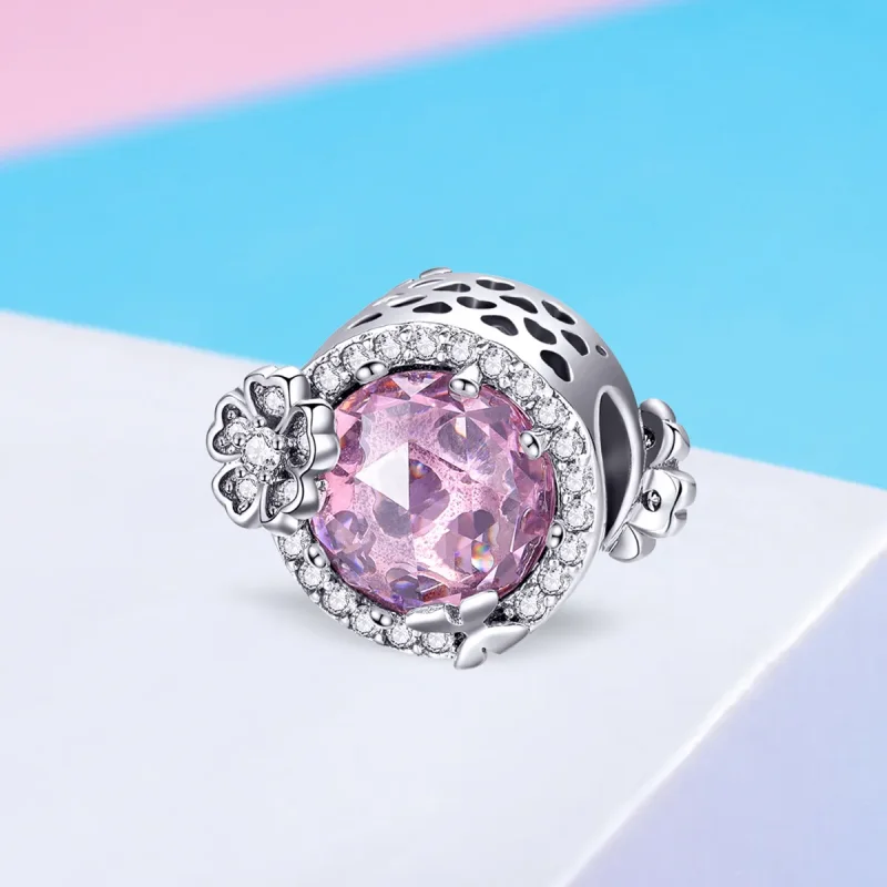 (image for) Pandora Style Silver Charm, Pink Flavor - SCC904 - View 2
