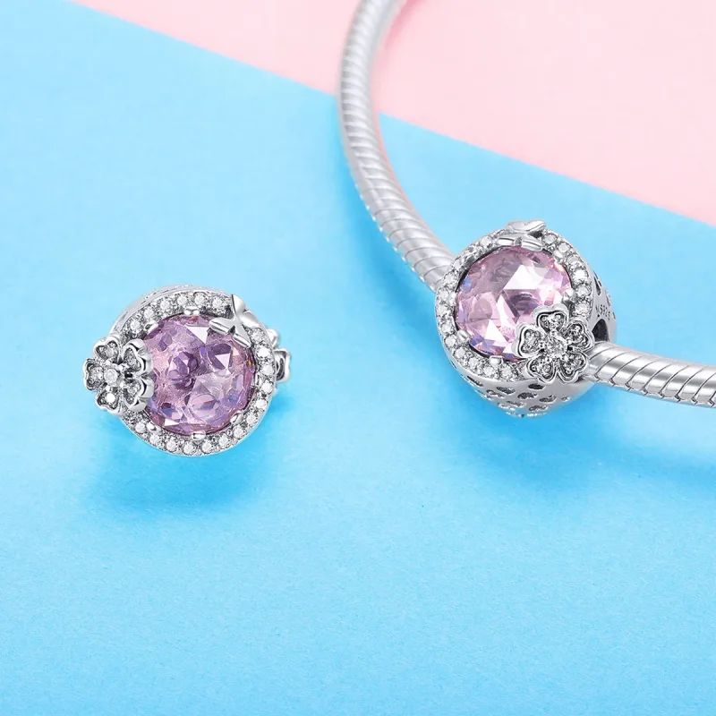 (image for) Pandora Style Silver Charm, Pink Flavor - SCC904 - View 4