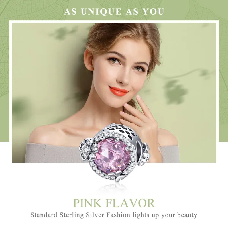 (image for) Pandora Style Silver Charm, Pink Flavor - SCC904 - View 6