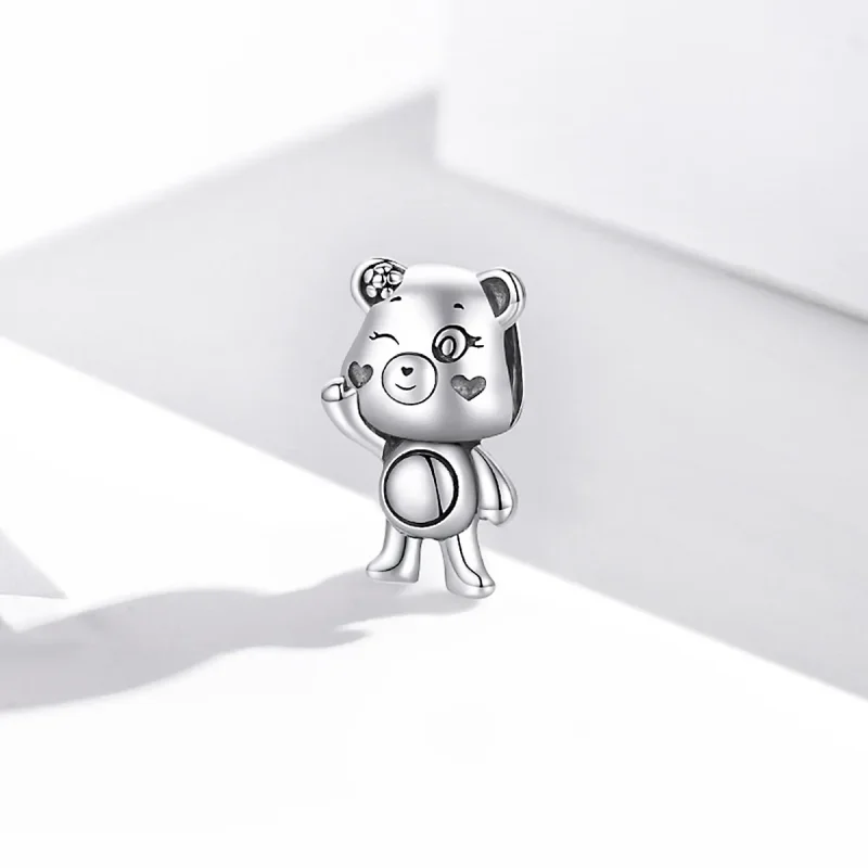 (image for) Pandora Style Silver Charm, Playful Bear - SCC1870 - View 2