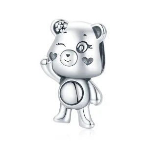 (image for) Pandora Style Silver Charm, Playful Bear - SCC1870