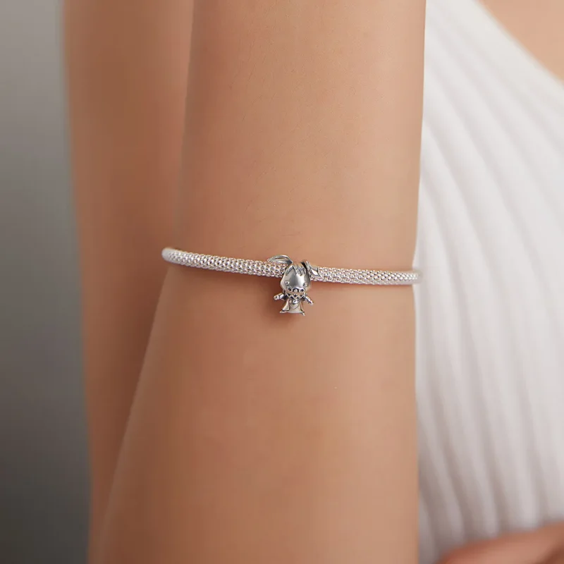 (image for) Pandora Style Silver Charm, Playful Rabbit - SCC1867 - View 5