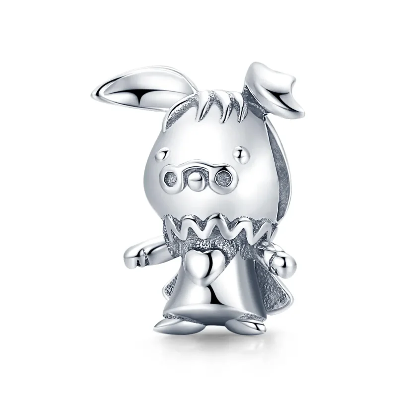 (image for) Pandora Style Silver Charm, Playful Rabbit - SCC1867 - Product Image