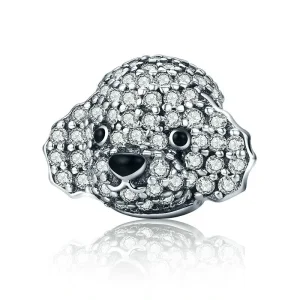 (image for) Pandora Style Silver Charm, Poodle Puppy - SCC152