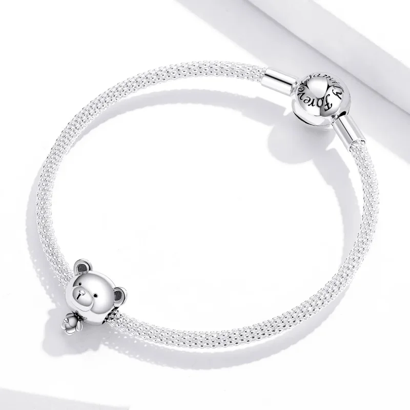(image for) Pandora Style Silver Charm, Pooh - SCC1502 - View 3